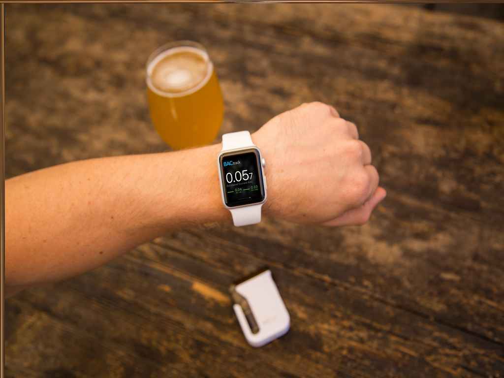 viewing the bac on the bactrack on apple watch after a breath test