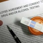 An employee agreement and consent to drug and alcohol testing.